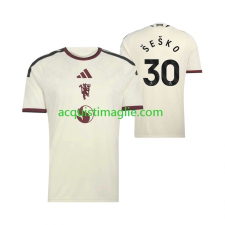 Divisa di Calcio Manchester United Benjamin Sesko 30 Terza 2026/2027
